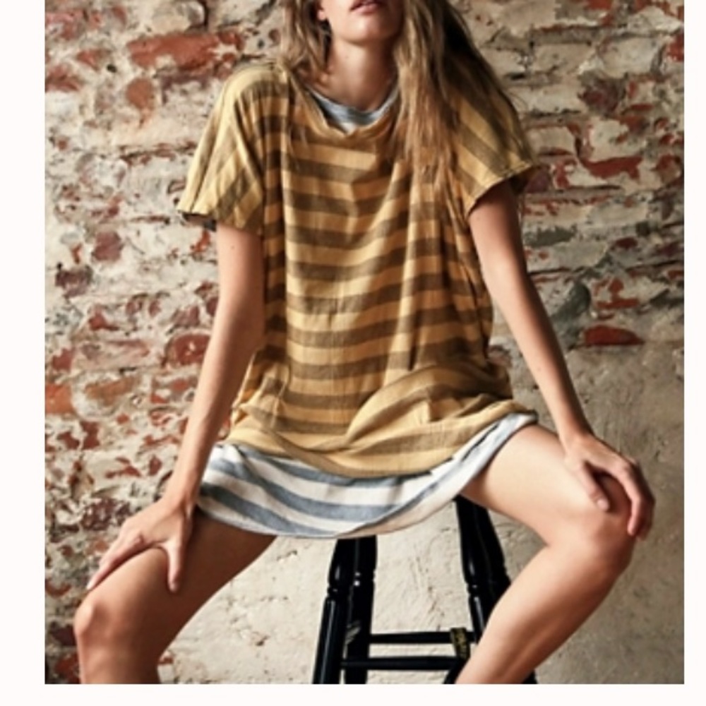 Free People FP Beach Avery Tunic Honey Walnut Size Small